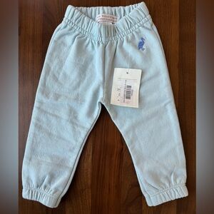 NWOT TBBC Gates Sweeney Sweatpants Buckhead Blue with Barbados Blue Stork 0-6m